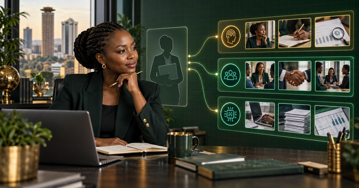 A manager separates a job into tasks for human judgement, relationships and careful AI assistance.