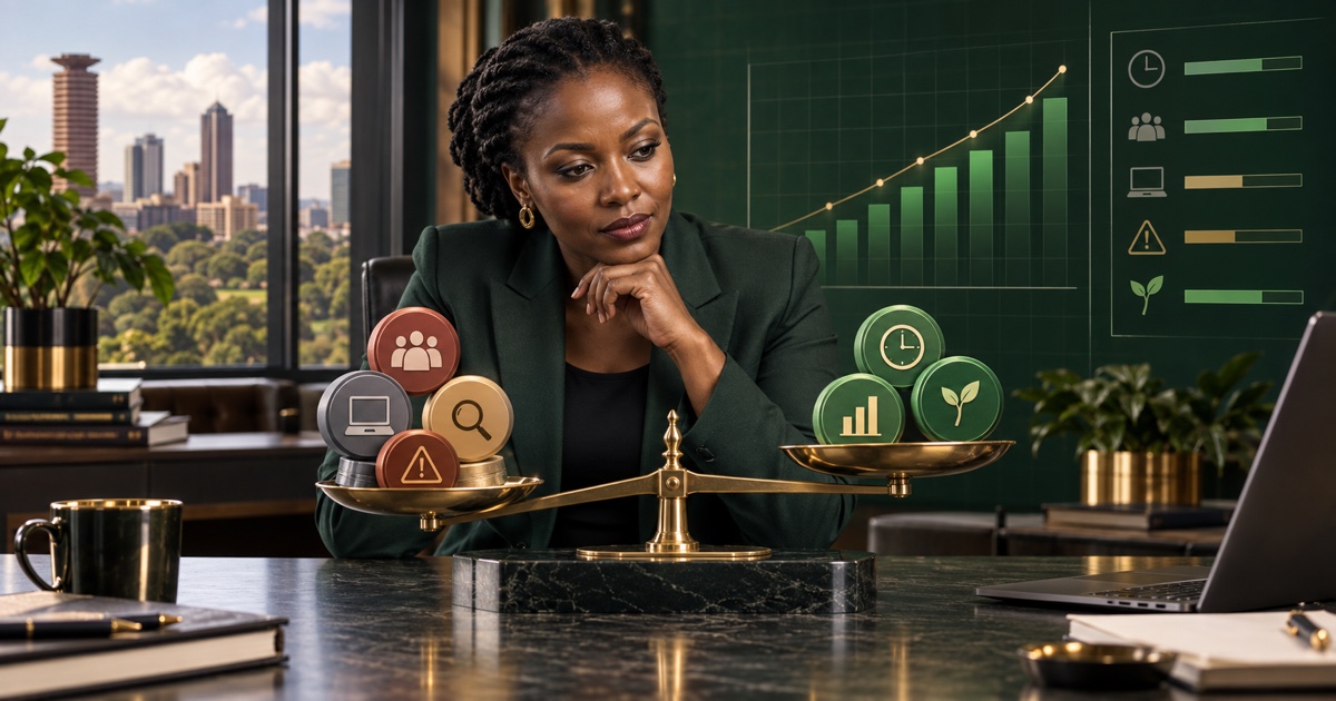 A business leader reviews the evidence, costs and risks of an AI pilot before deciding whether to scale it.